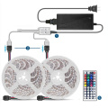 All in One Set Waterproof 5m Strip 44Key IR Remote Controller and 12V 5A power supply RGB Flexible 5050 LED Strip Light